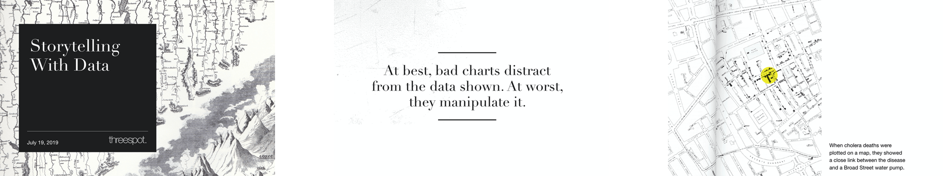 Slides from a presentation on visual storytelling with data